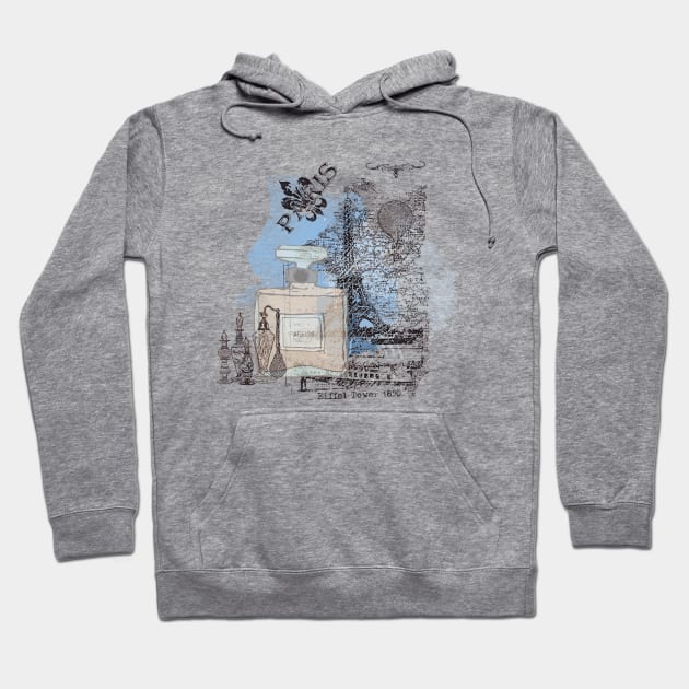 Paris Parfum collage Hoodie by NJORDUR